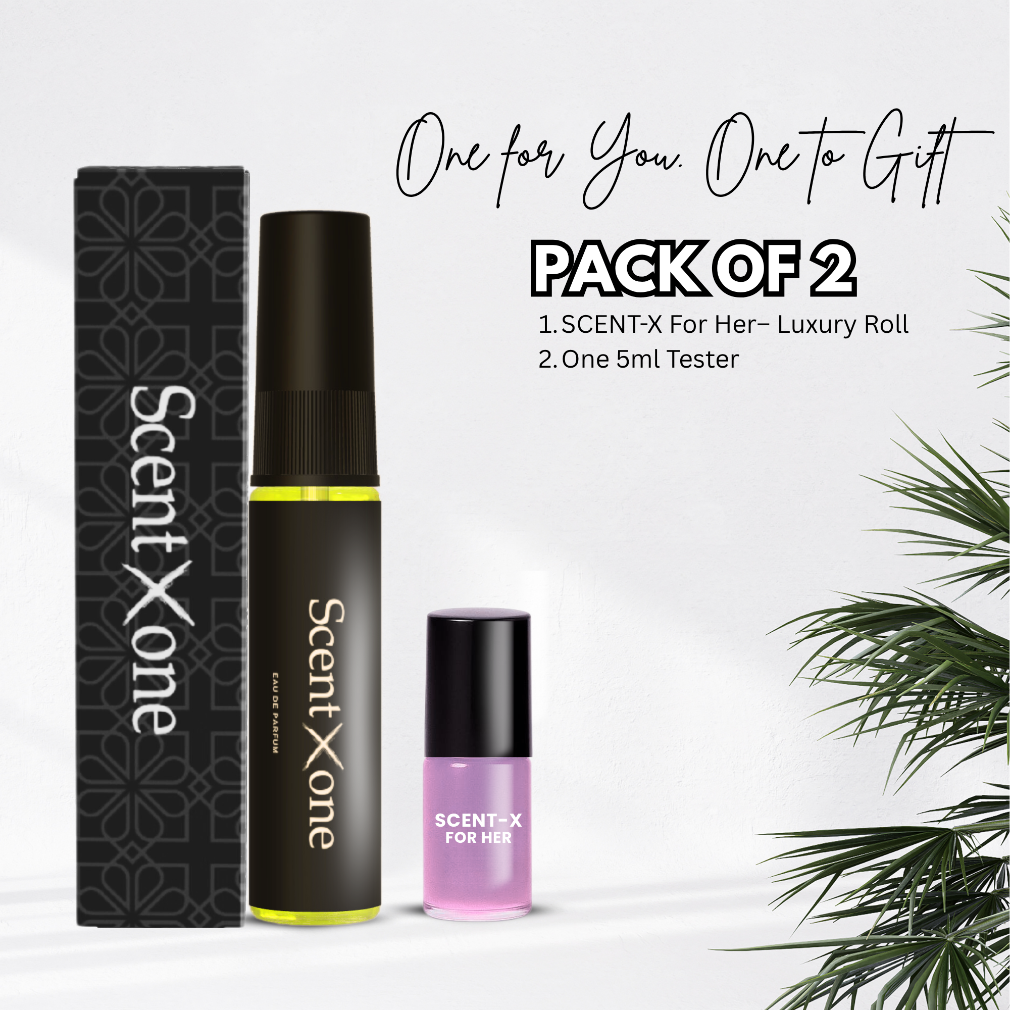 Combo Pack – SCENT-X HER - Any Pocket Perume 5ml + Roll-On 3ml