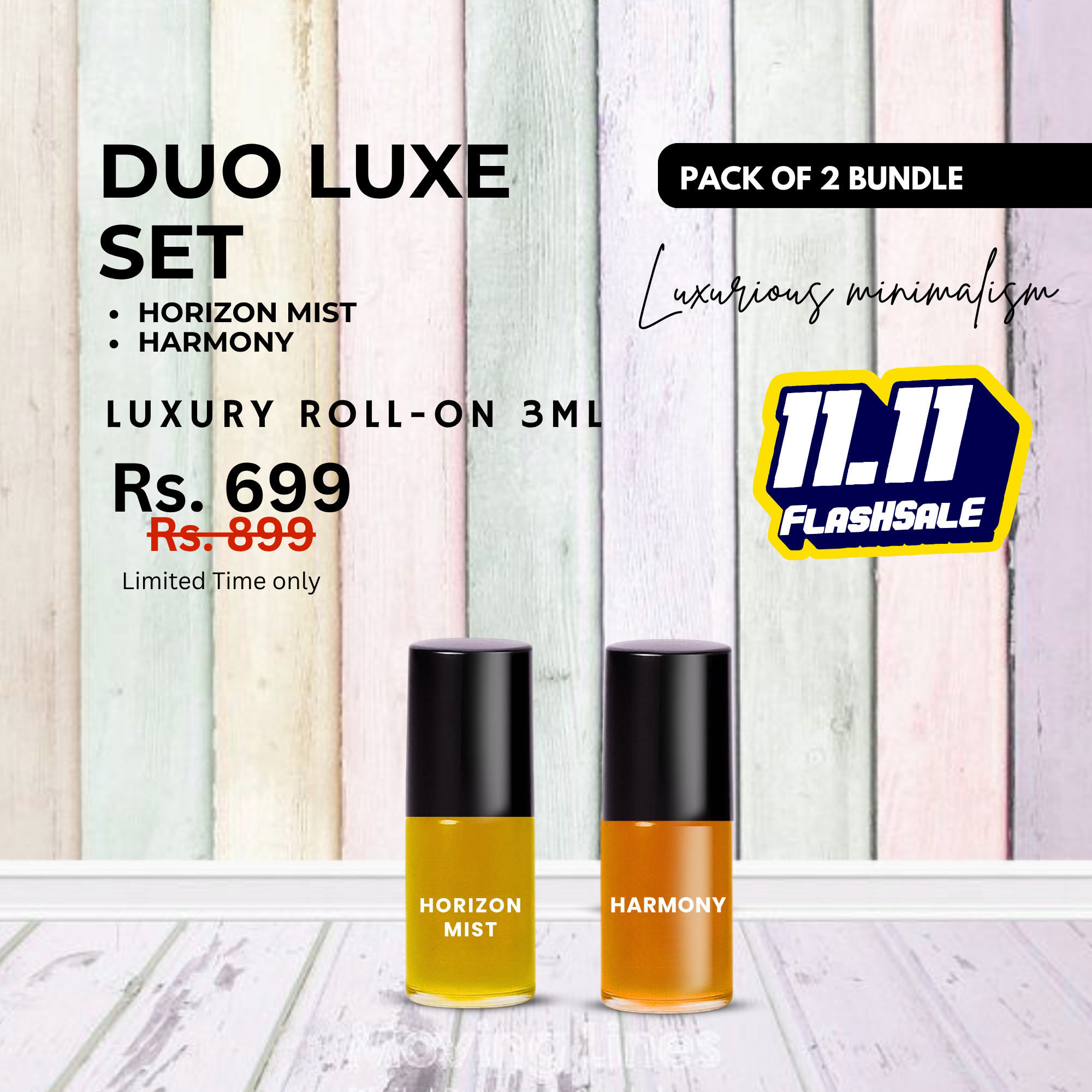 Pack of 2 - HORIZON MIST - HARMONY - Luxury Roll-On 3ML