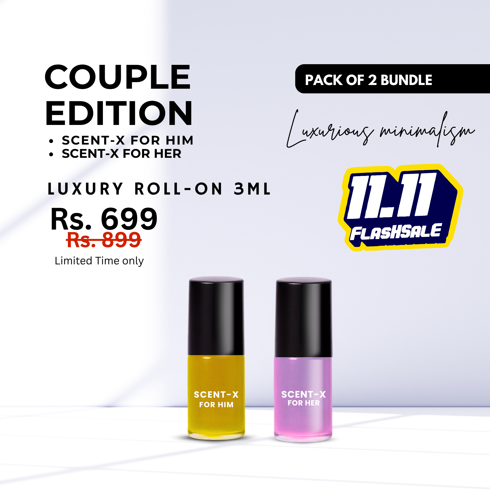 Pack of 2 - SCENT-X Luxury Roll-On 3ML