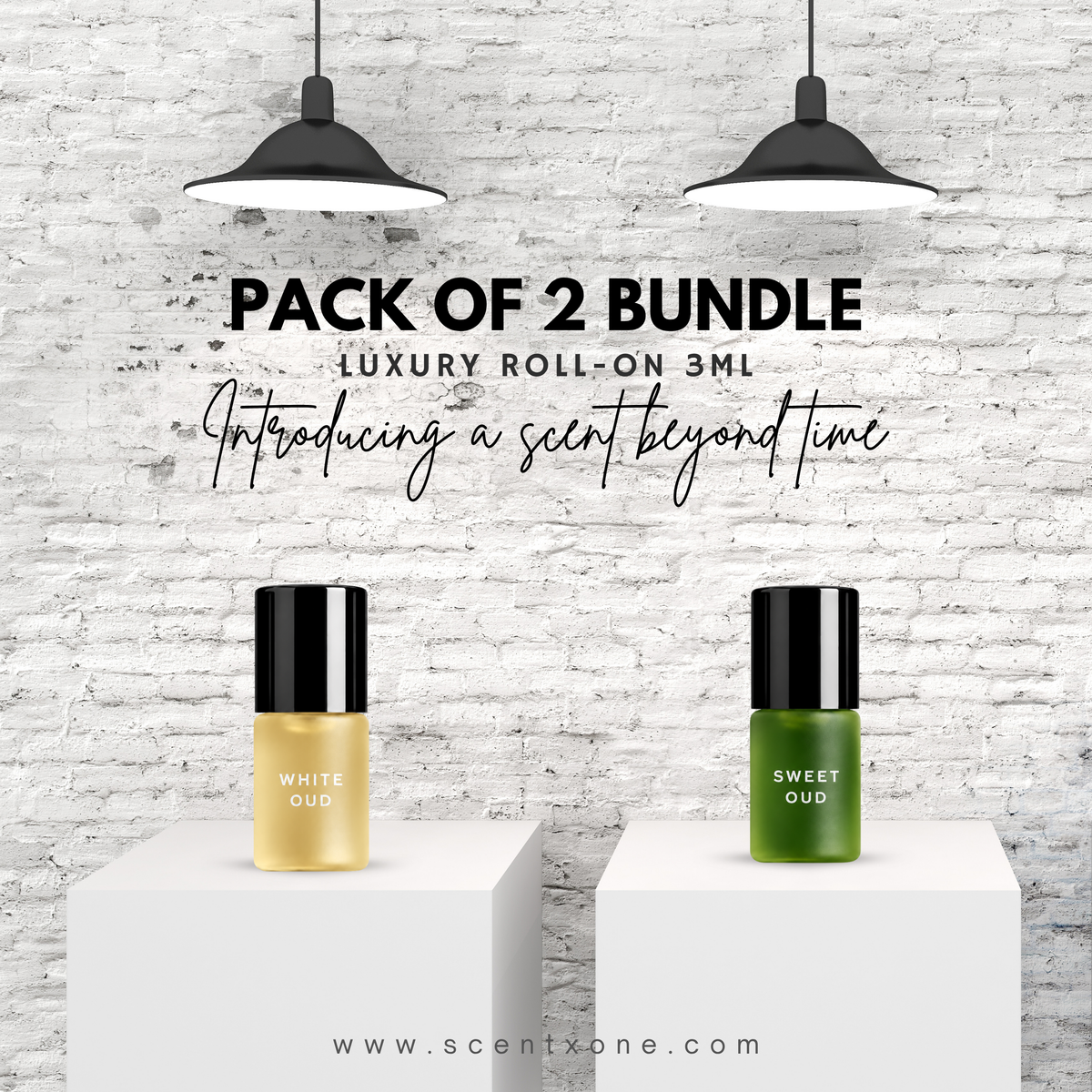 Pack of 2 - WHITE OUD & SWEET OUD Luxury Roll-On 3ML