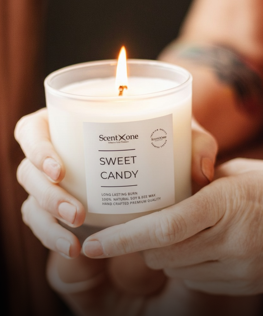 Candle Bliss Trio – Sweet Candy, Magic Melt & Lona Dot Scented Candles (150oz Each)