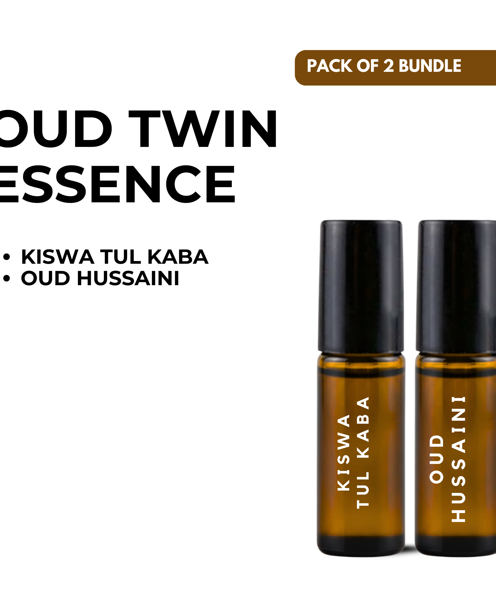 Oud Twin Essence – Kiswa Tul Kaaba & Oud Hussaini (5ml x 2)