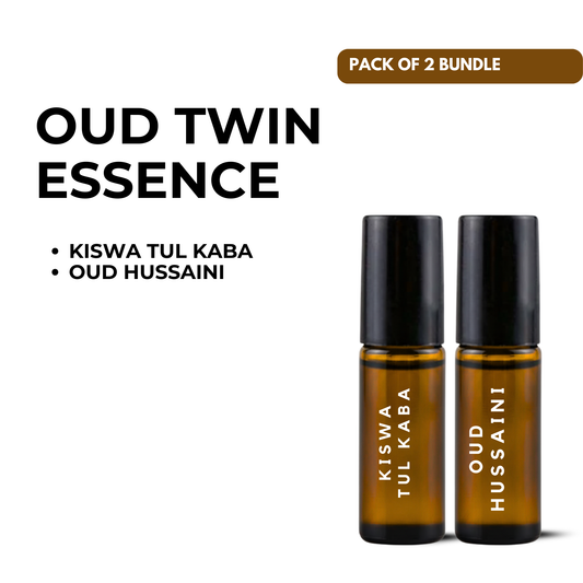 Oud Twin Essence – Kiswa Tul Kaaba & Oud Hussaini (5ml x 2)