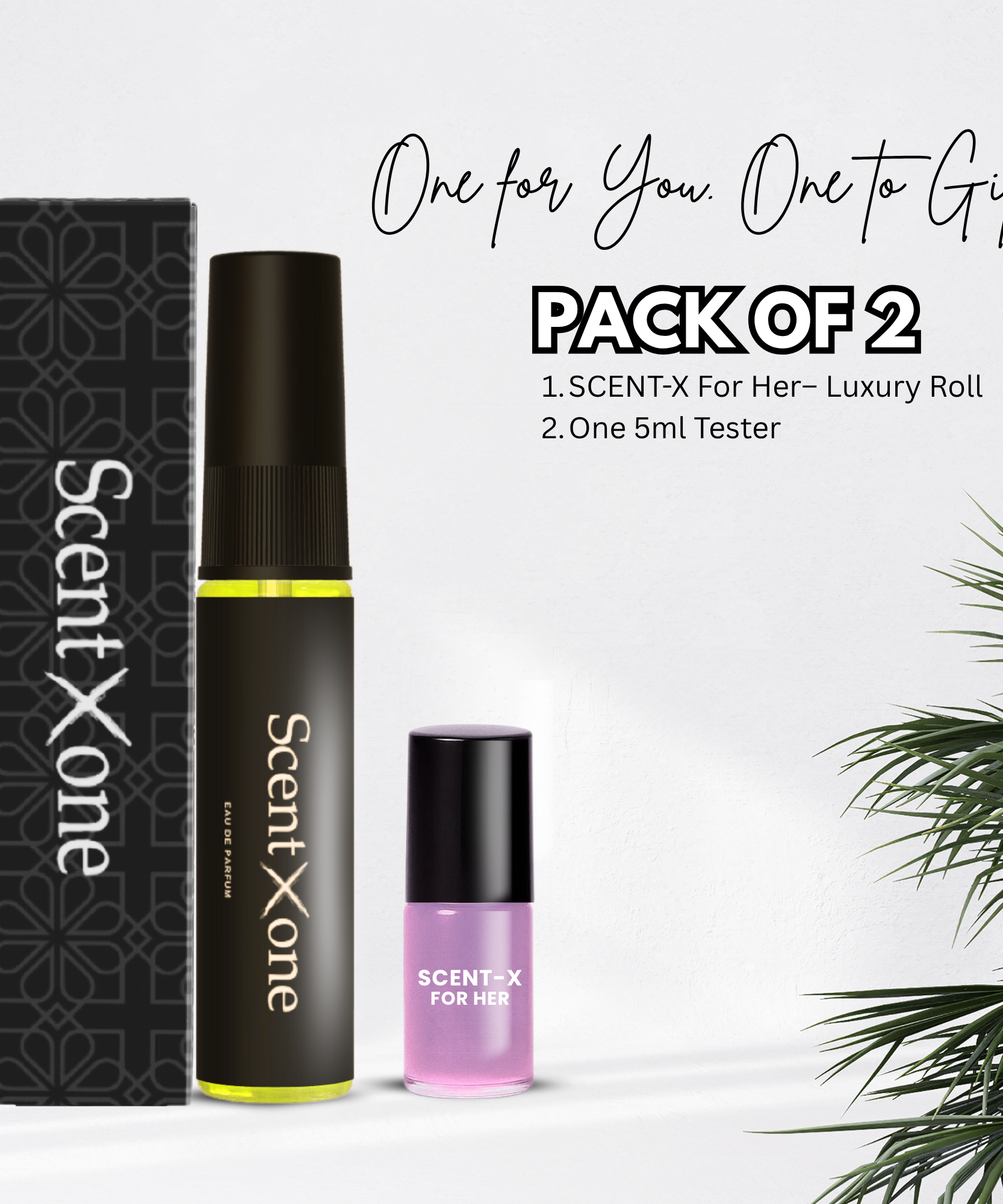 Combo Pack – SCENT-X HER - Any Pocket Perume 5ml + Roll-On 3ml