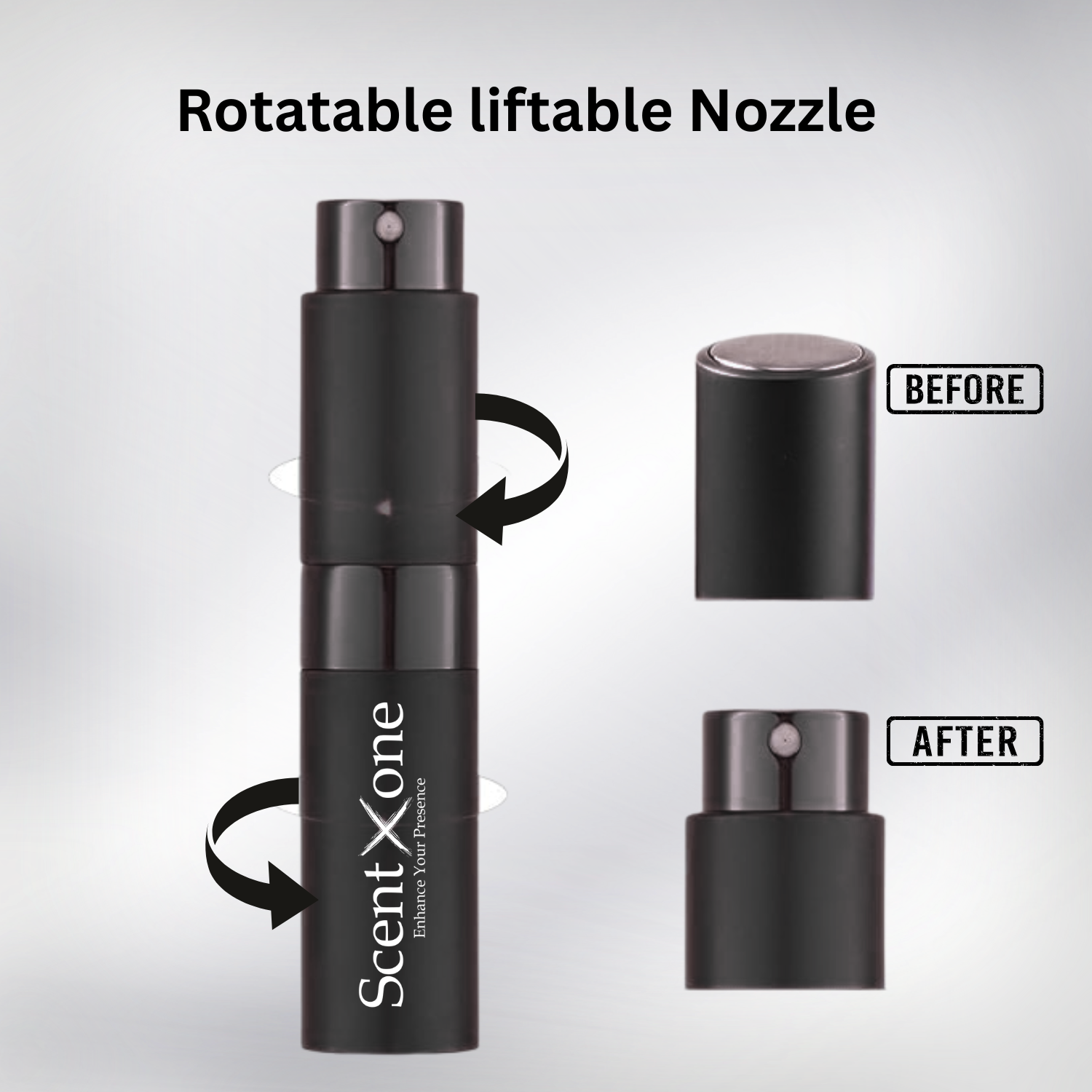 SPRING Perfume Spray Bottle for Travel Refillable