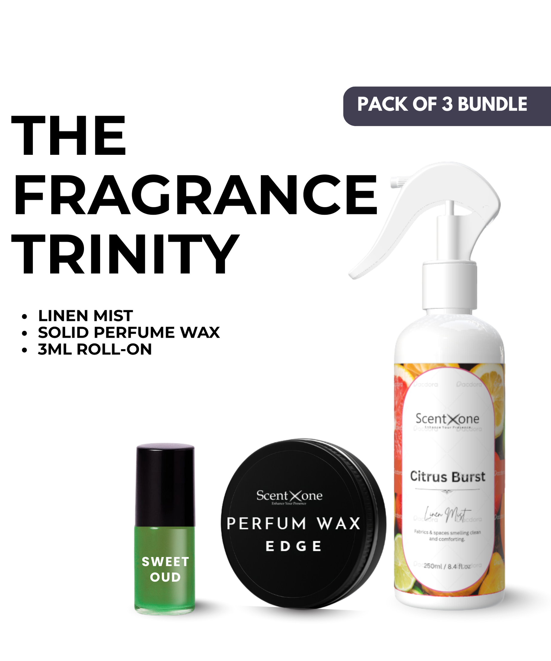 Everyday Essence Trio – Mist, Wax & Roll-On