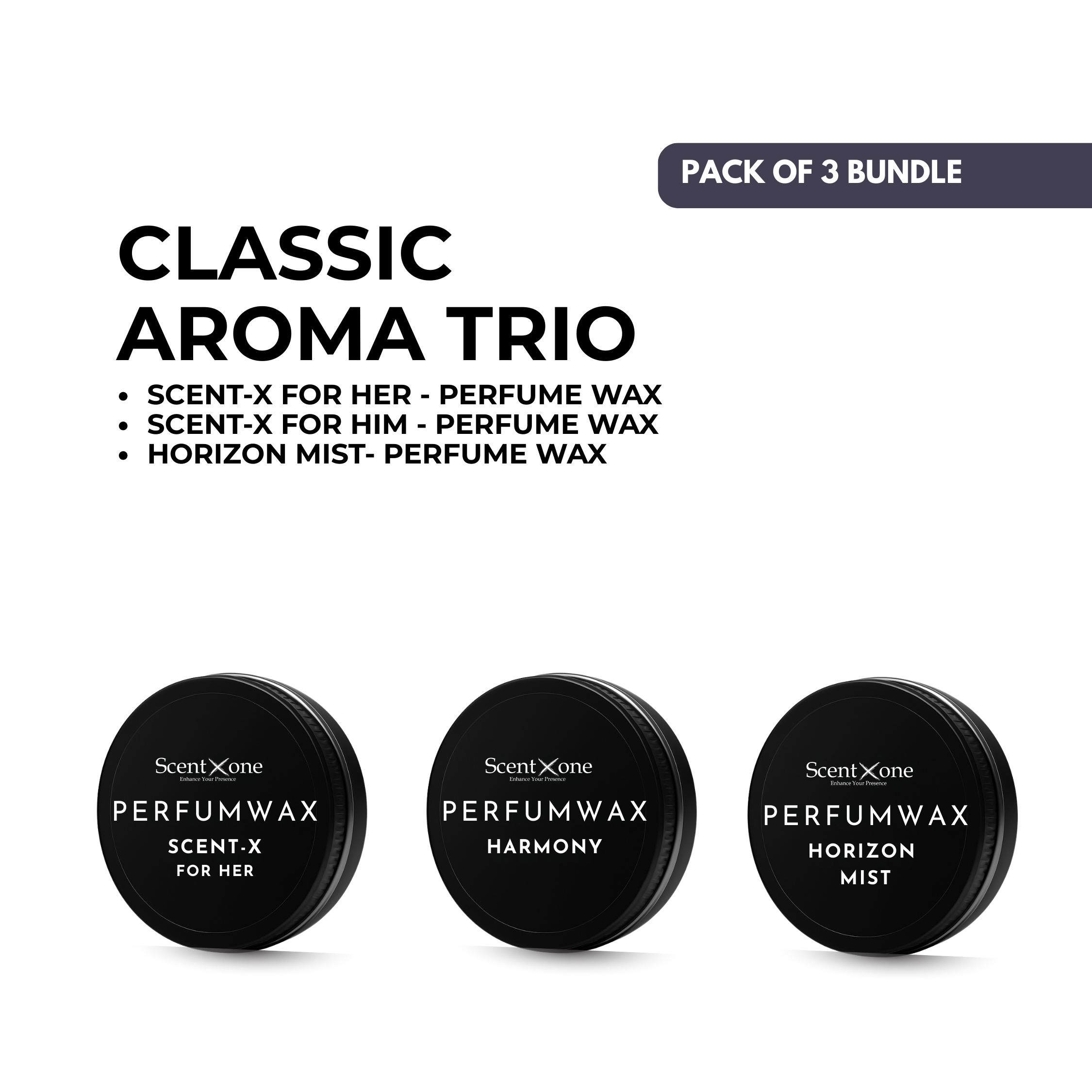 Trio – Scent-X For Her, Harmony & Horizon Mist Perfume Wax