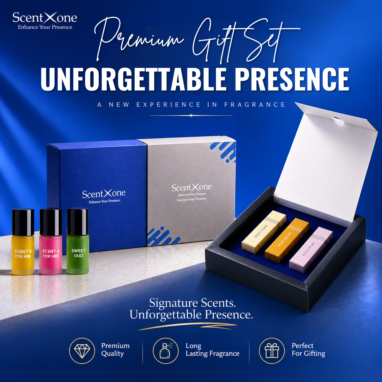 Luxury Roll-On Pack of 3 - 3ML With Gift Set