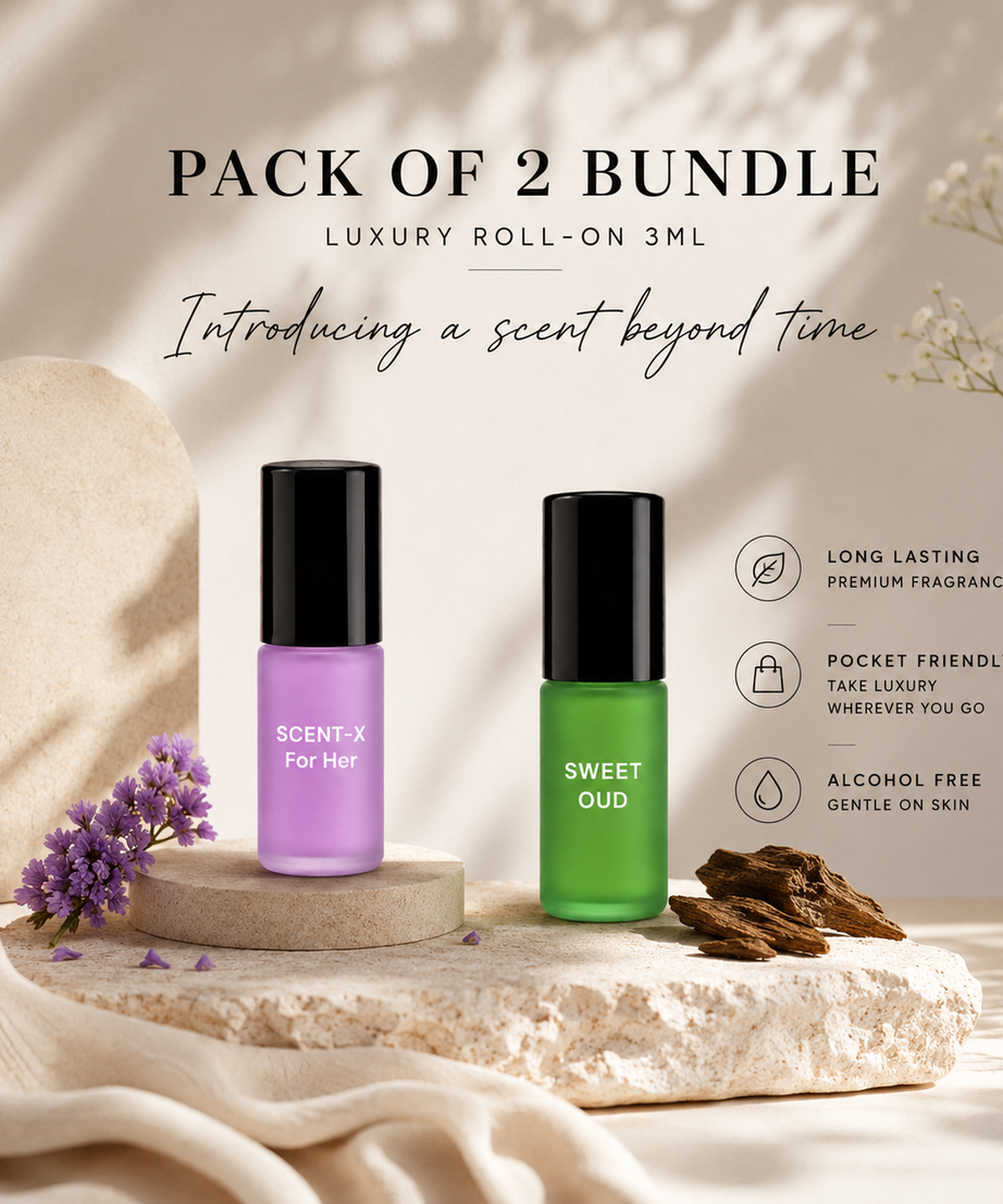 Pack of 2 - SWEET OUD & SCENT-X Luxury Roll-On 3ML