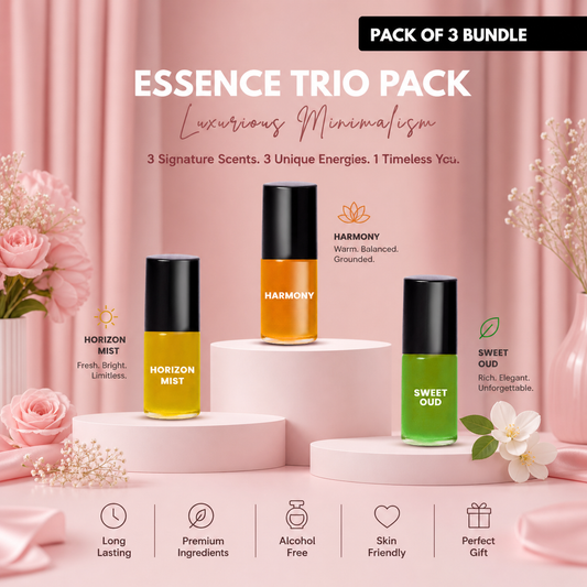 Pack of 3 - HARMONY - HORIZON MIST & SWEET OUD Luxury Roll-On 3ML