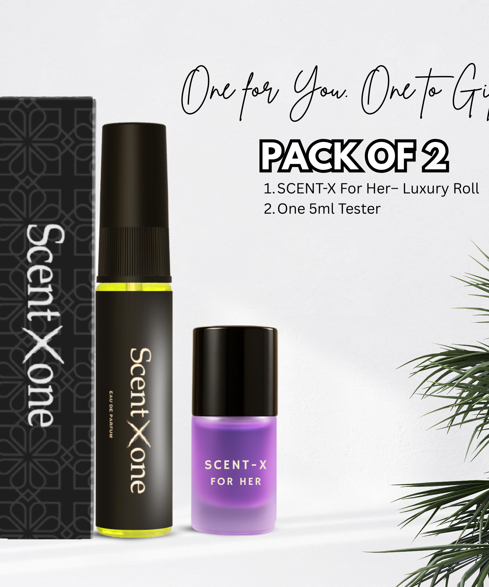 Combo Pack – SCENT-X HER - Any Pocket Perume 5ml + Roll-On 3ml