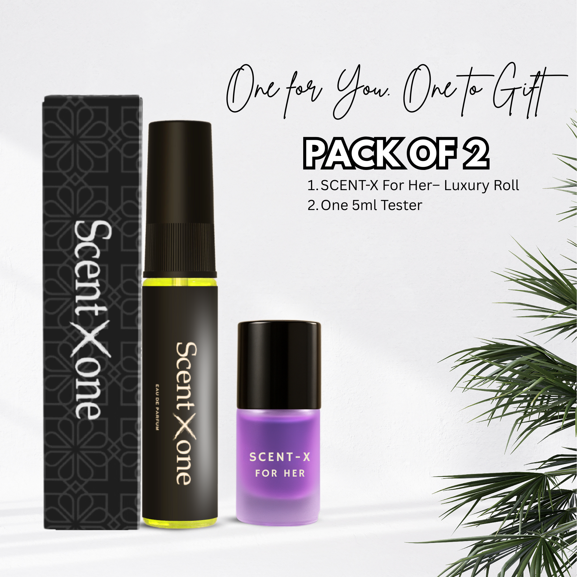 Combo Pack – SCENT-X HER - Any Pocket Perume 5ml + Roll-On 3ml