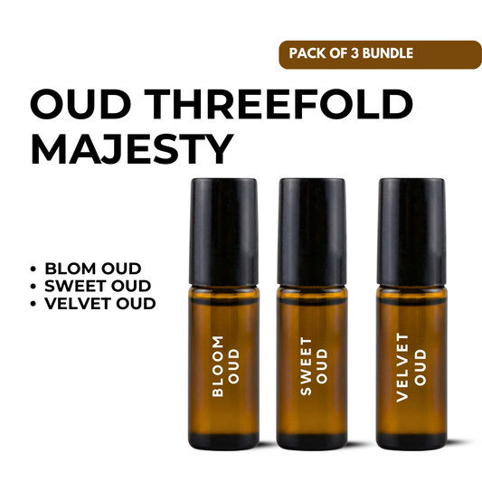 Oud Threefold Majesty – Blom Oud • Sweet Oud • Velvet Oud (5ml x 3)
