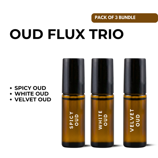 Oud Flux Trio – Spicy Oud • White Oud • Velvet Oud (5ml x 3)