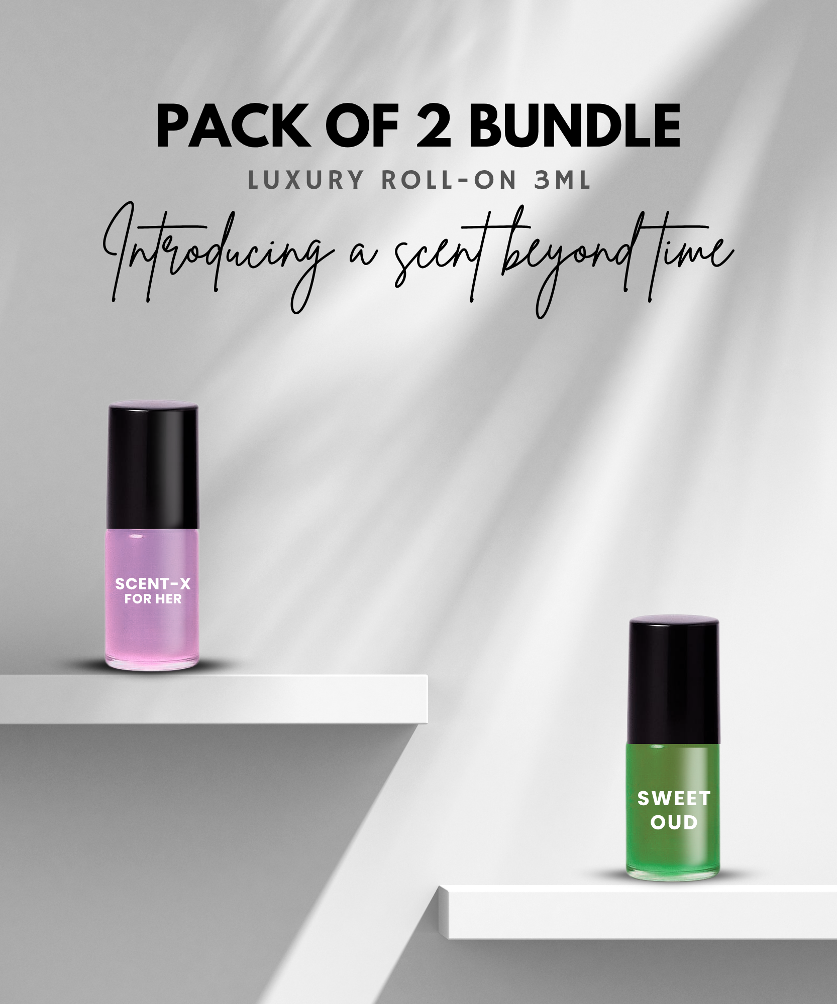 Pack of 2 - SWEET OUD & SCENT-X Luxury Roll-On 3ML