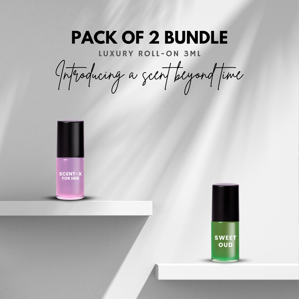 Pack of 2 - SWEET OUD & SCENT-X Luxury Roll-On 3ML