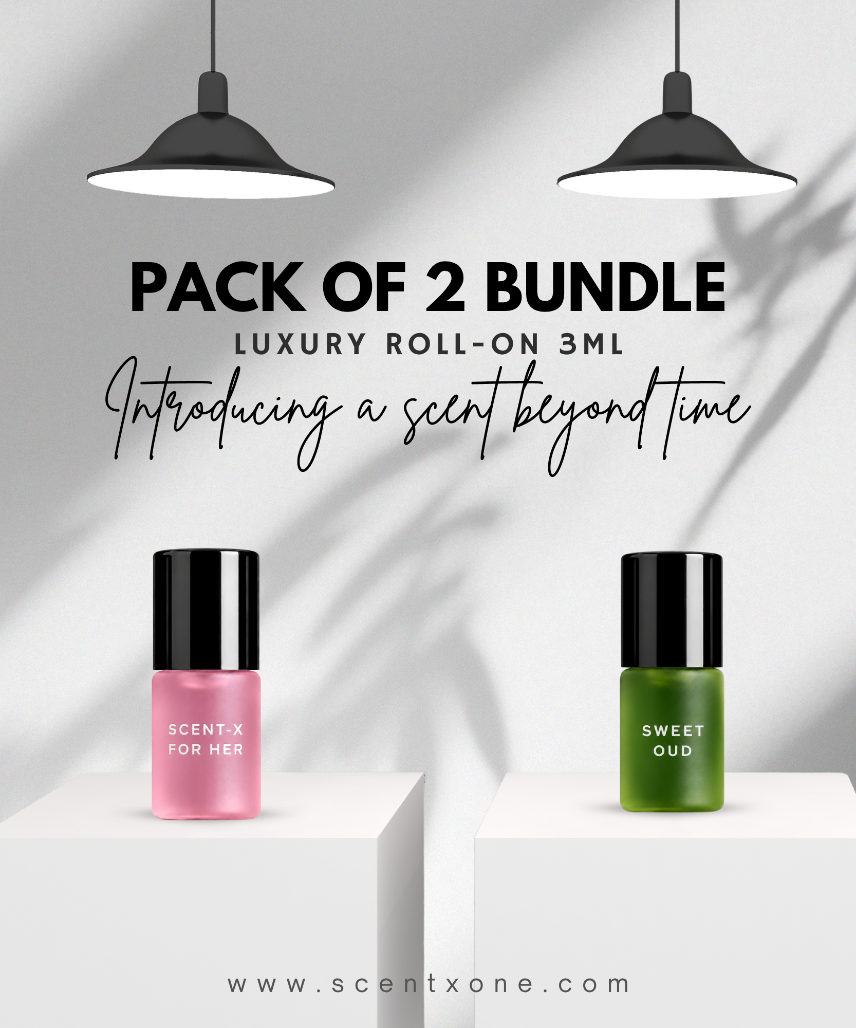 Pack of 2 - SWEET OUD & SCENT-X Luxury Roll-On 3ML