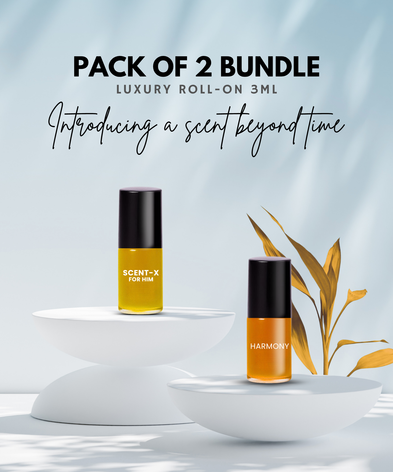 Pack of 2 - HARMONY & SCENT-X Luxury Roll-On 3ML