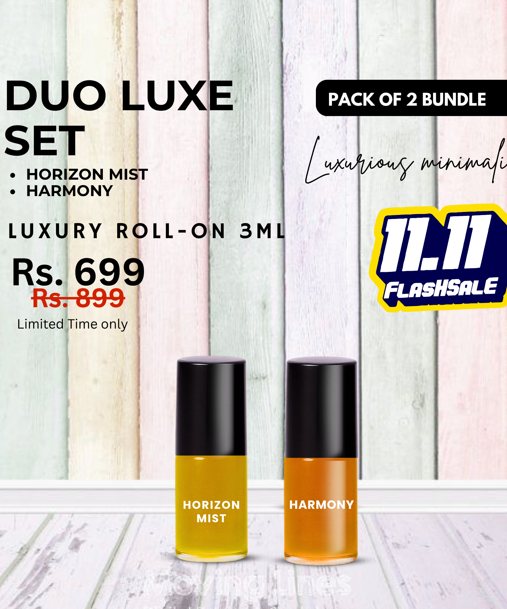 Pack of 2 - HORIZON MIST - HARMONY - Luxury Roll-On 3ML