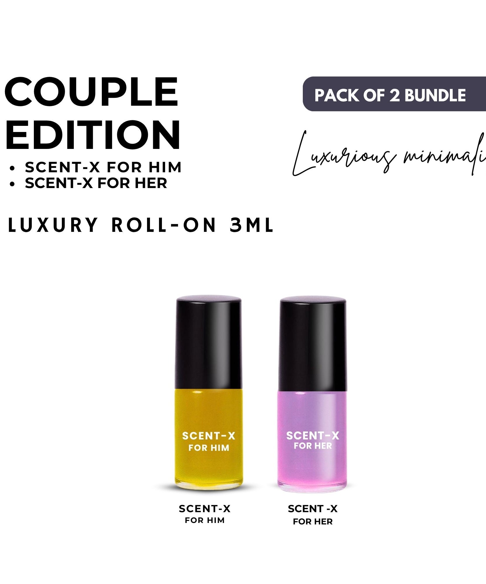 Pack of 2 - SCENT-X Luxury Roll-On 3ML