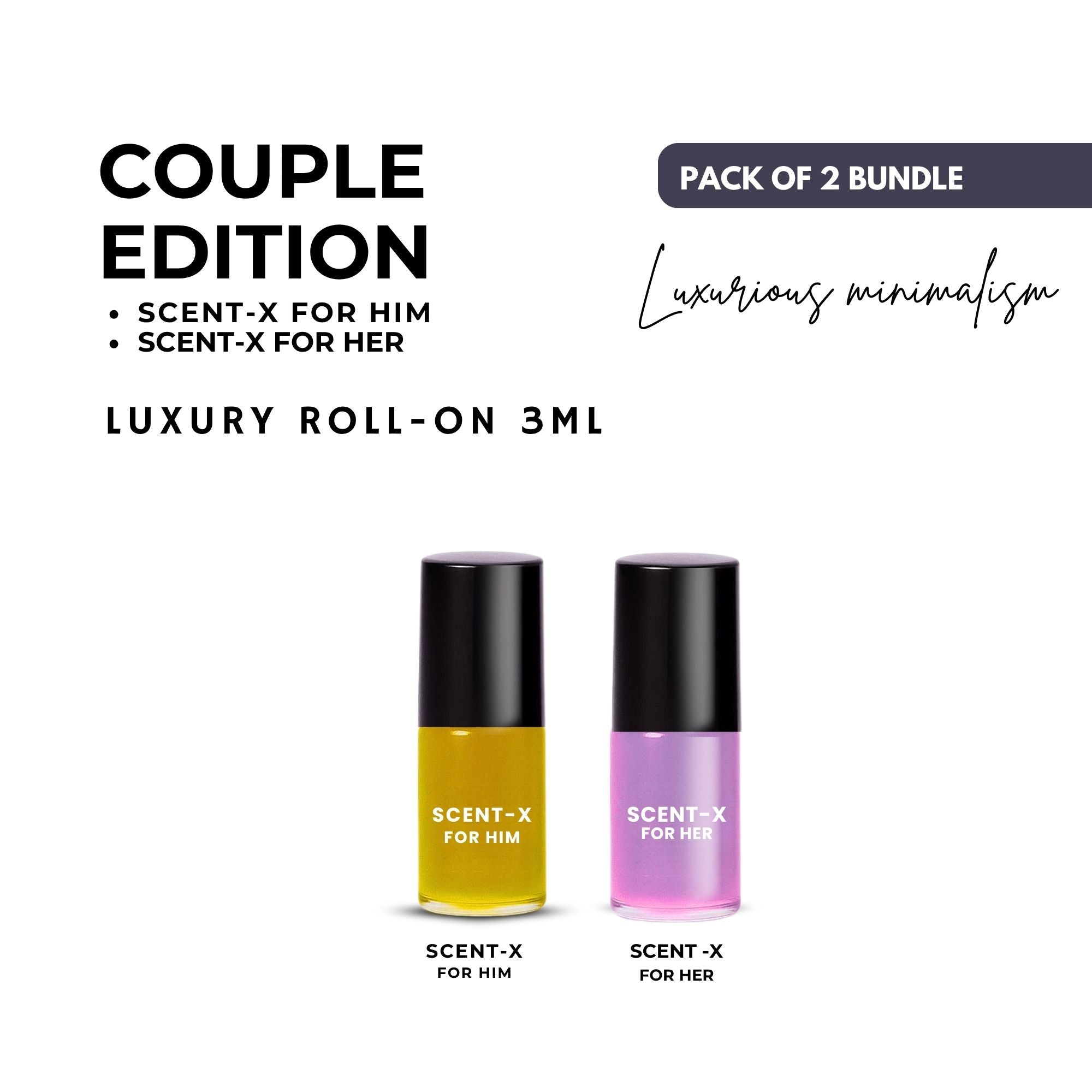 Pack of 2 - SCENT-X Luxury Roll-On 3ML