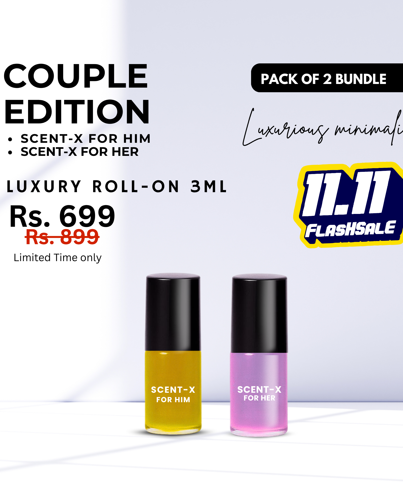 Pack of 2 - SCENT-X Luxury Roll-On 3ML