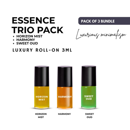 Pack of 3 - HARMONY - HORIZON MIST & SWEET OUD Luxury Roll-On 3ML