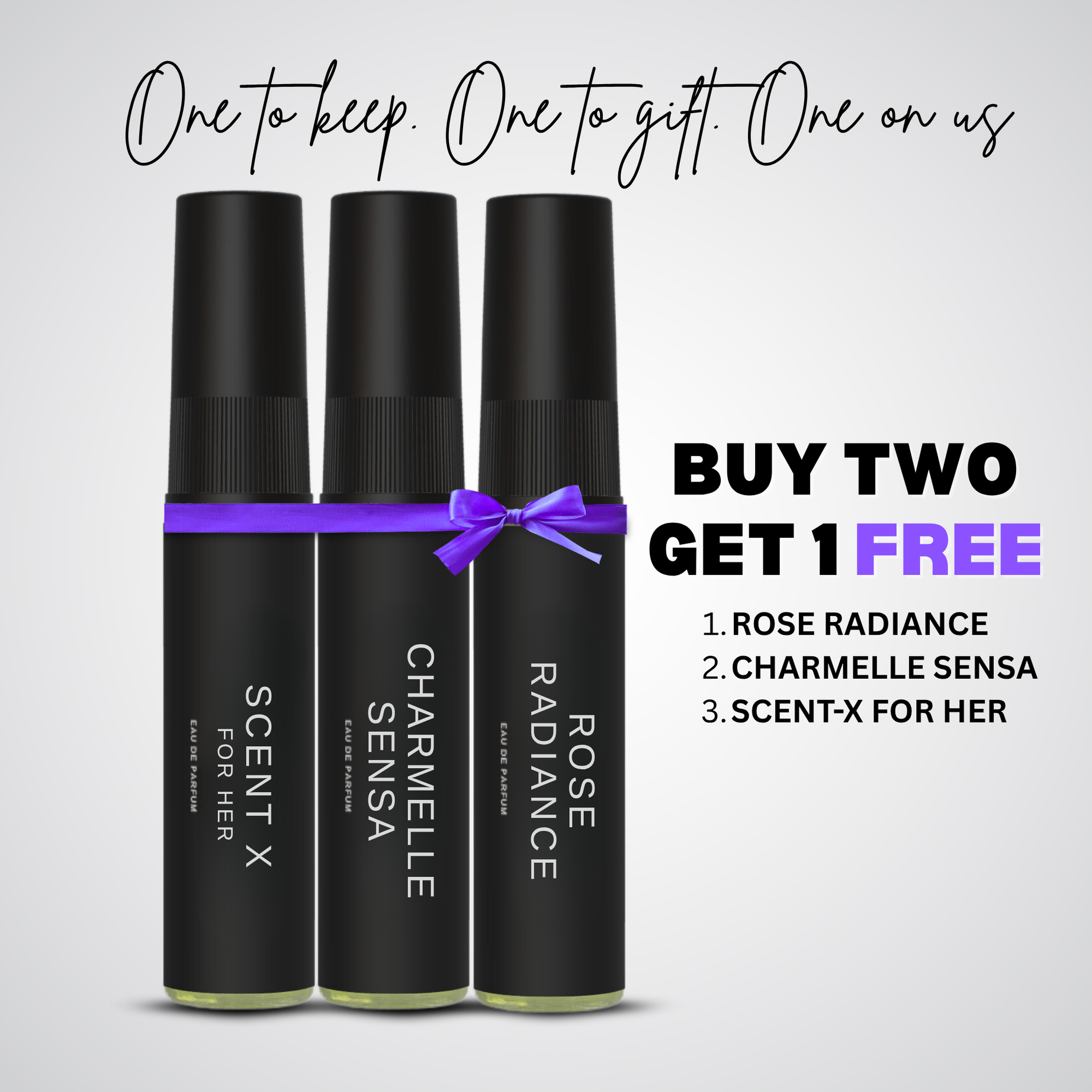 ROSE RADIANCE + CHARMELLE SENSA – Buy 2 Get 1 FREE