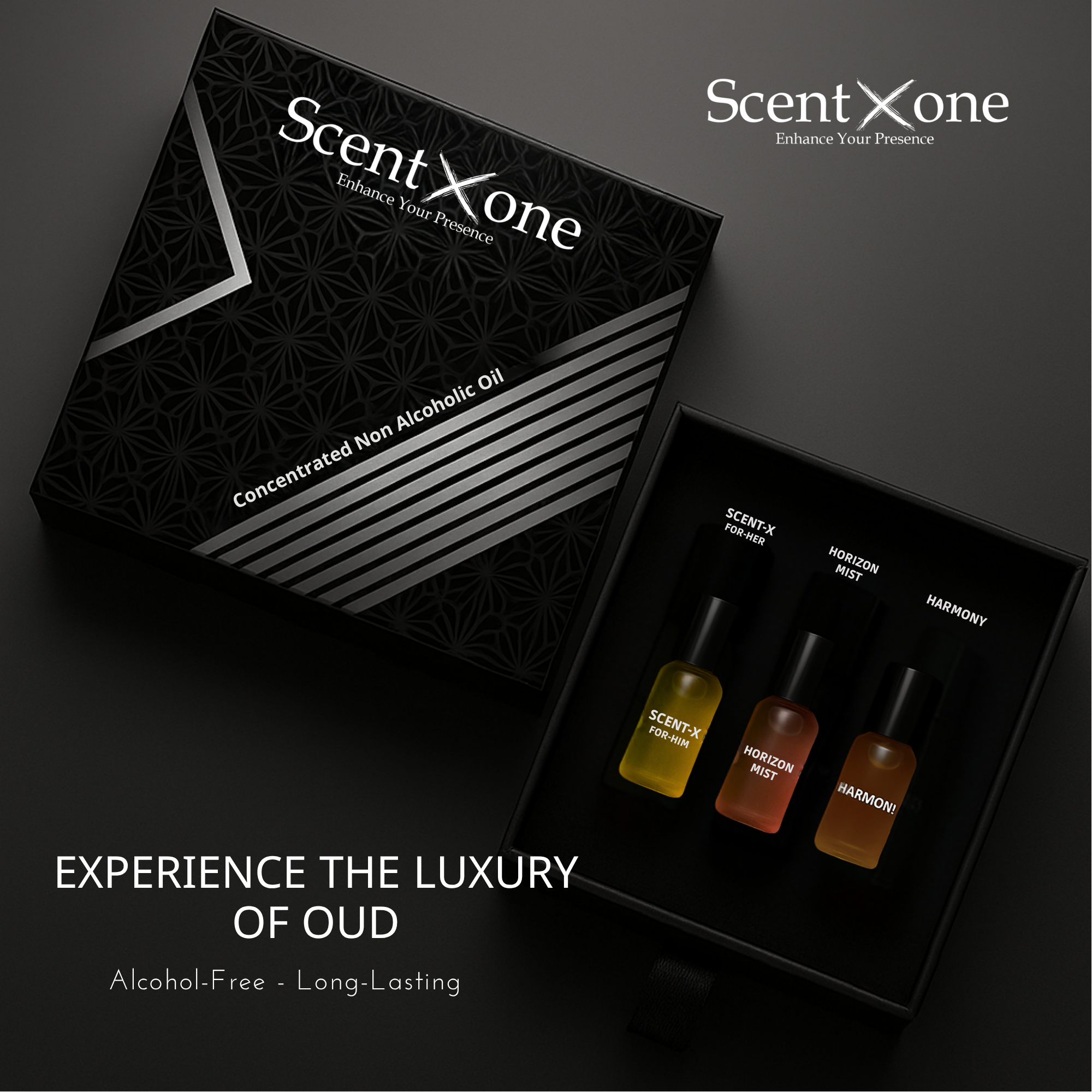 Pack of 3 - HARMONY - SCENT-X HIM & SCENT-X HER Luxury Roll-On 3ML